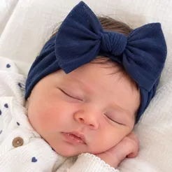 Faixinha turbante com laço para bebê