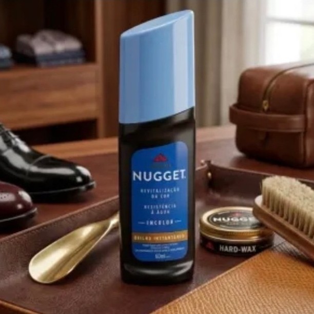 Graxa para Sapato Líquida Incolor Nugget 60ml