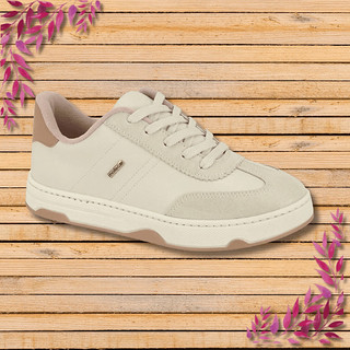Tênis Feminino Moleca Chunky Bege Camurça Confortável Leve FlatForm Ana Castela Urbano Macio Cadarço Social Conforto