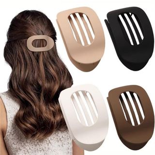 kit 3 Presilha Piranha Coreana Para Coque Com Design Vazado E Acabamento Fosco E Fixação Firme