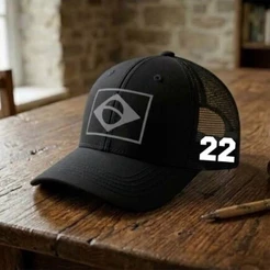 Boné Trucker Brasil 22 Preto Unissex Com Ajuste Respirável Telinha 2026 Envio Rápido