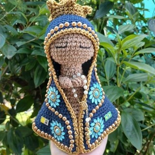 Nossa Senhora Aparecida em amigurumi