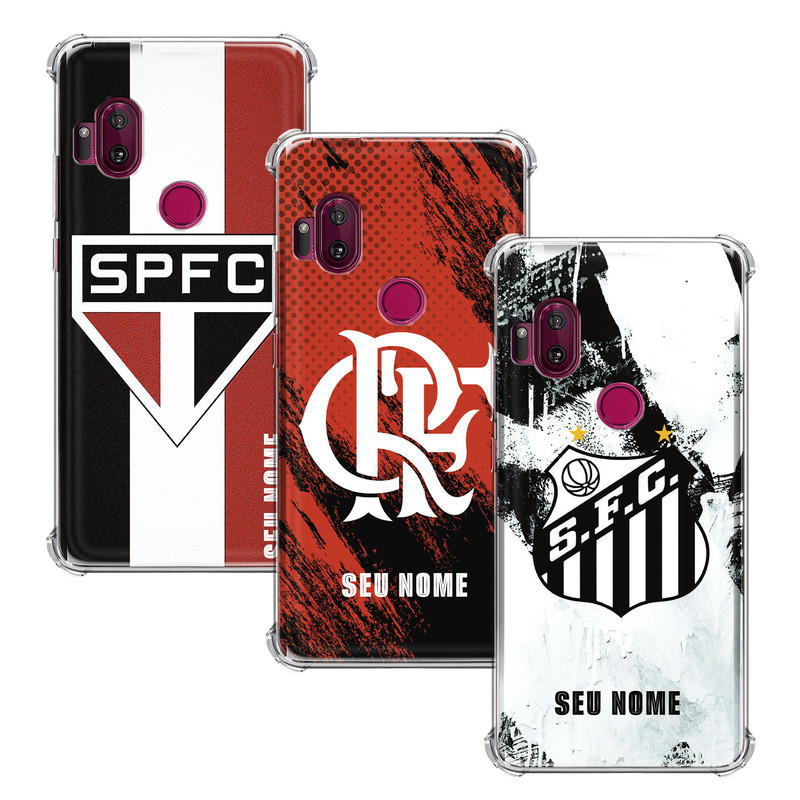Capinha Personalizada Times Nacionais para Motorola Moto One Hyper com nome