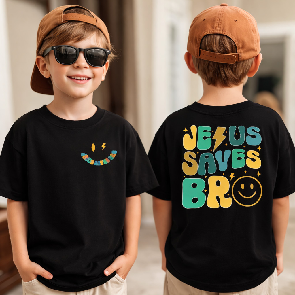 Blusa Infantil Camiseta Masculina Moderno Minimalista de Algodão do 2 ao 16