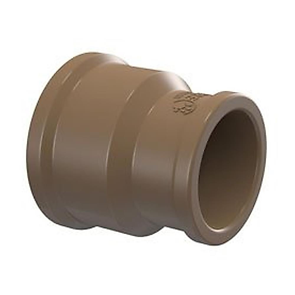 kit 6pç - Luva Redução 25X20mm (3/4 X 1/2") PVC MARROM - TIGRE
