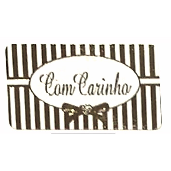 100 Etiquetas Com Carinho Cod 750 (Ms)