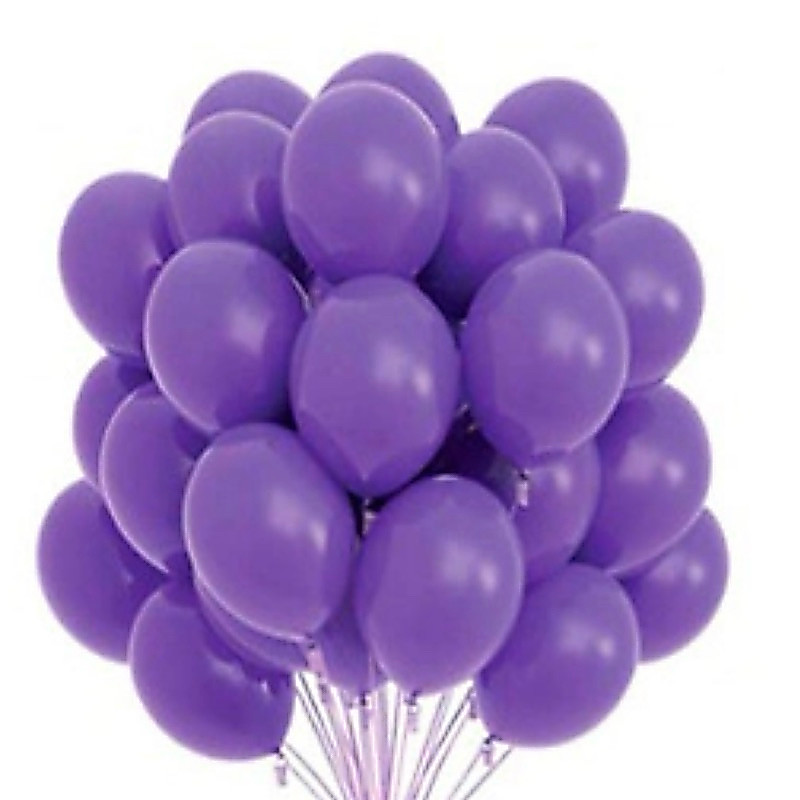 50~250 Balão Número 7 Bexiga Para Festa Aniversário ROXO (CHOCO)