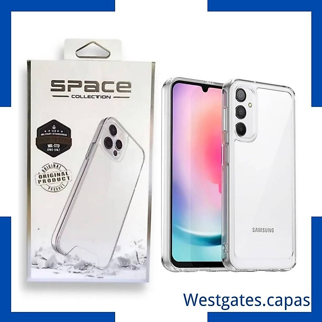 Capa Space Transparente Compativel para Celular Samsung TODOS MODELO A06 A16 A36 M55 A14 S21 S22 S23 S24 S25 26 FE ULTRA
