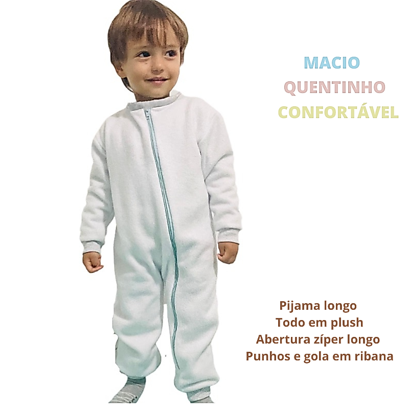 Conjunto Pijama Infantil Super Soft Bem Quentinho Peluciado