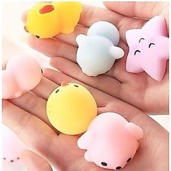 Kit De 10 Peças Squishy Bichinhos Macio Anti Stress de Apertar cores aleatoria