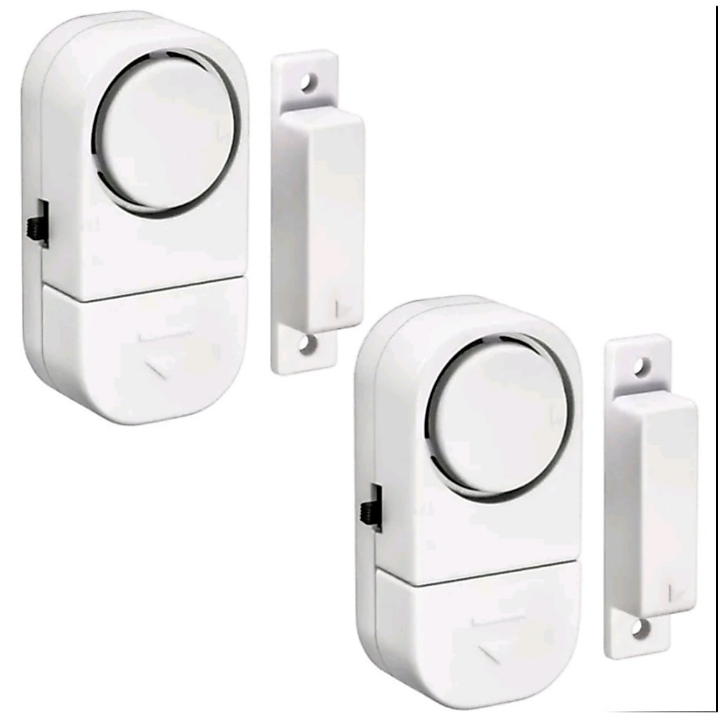 Kit De Alarme Contra Invasão Residencial Sonoro Magnético Portas Janelas Portão Sem Fios