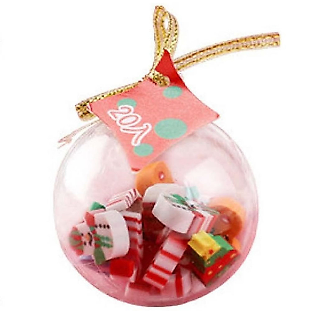 BOLINHAS DE NATAL COM MINI BORRACHAS - UNITÁRIO