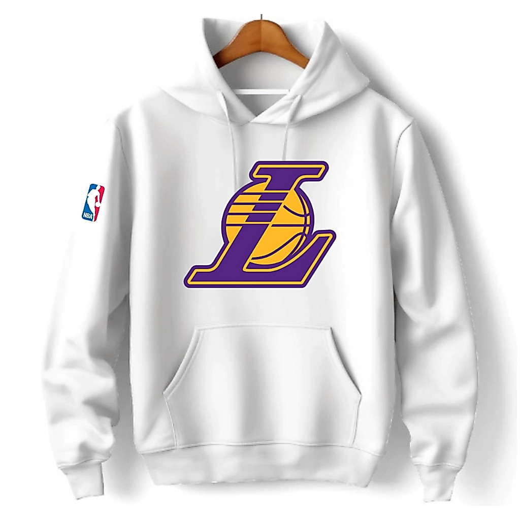 Moletom Lakers Blusa Time Basquete 100% Algodão Qualidade Premium Várias Cores Oferta de Inverno