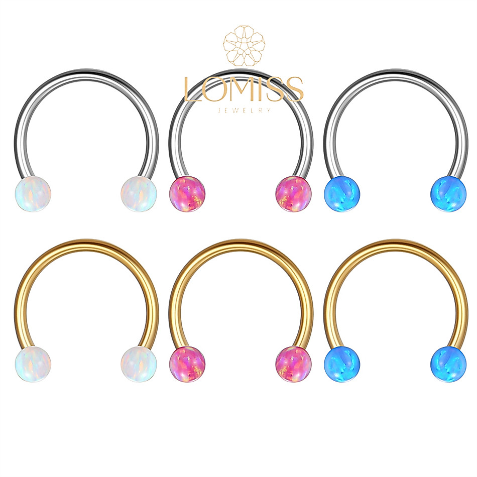 Piercing Septo Helix Daith Mamilo Ferradura Aço Cirúrgico Pvd