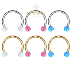 Piercing Septo Helix Daith Mamilo Ferradura Aço Cirúrgico Pvd