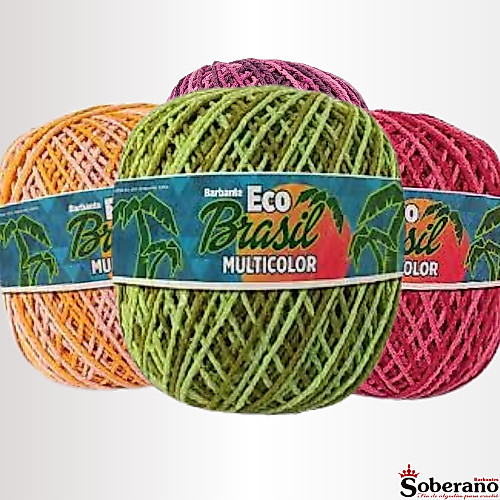 Barbante Eco Brasil Multicolor Folha 200g N6 TEX 885