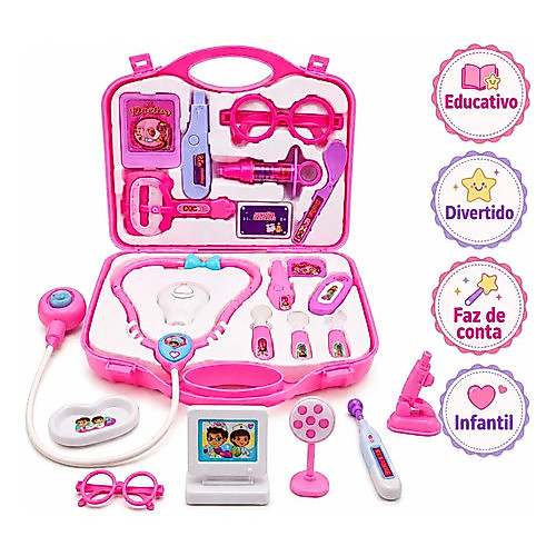 Kit Maleta Médico Maletinha Dentista Com Acessórios Completo