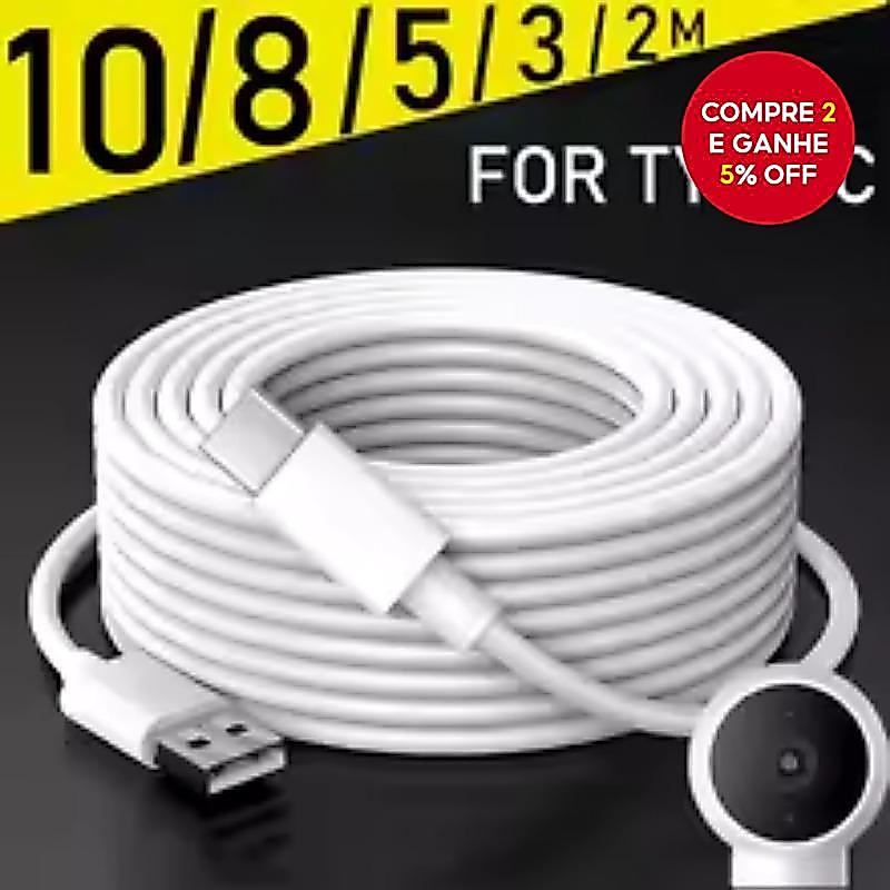 Cabo 3M/5M/8M/10M/12M USB-C Para-Carregamento Rápido E Dados Telefone/Câmera