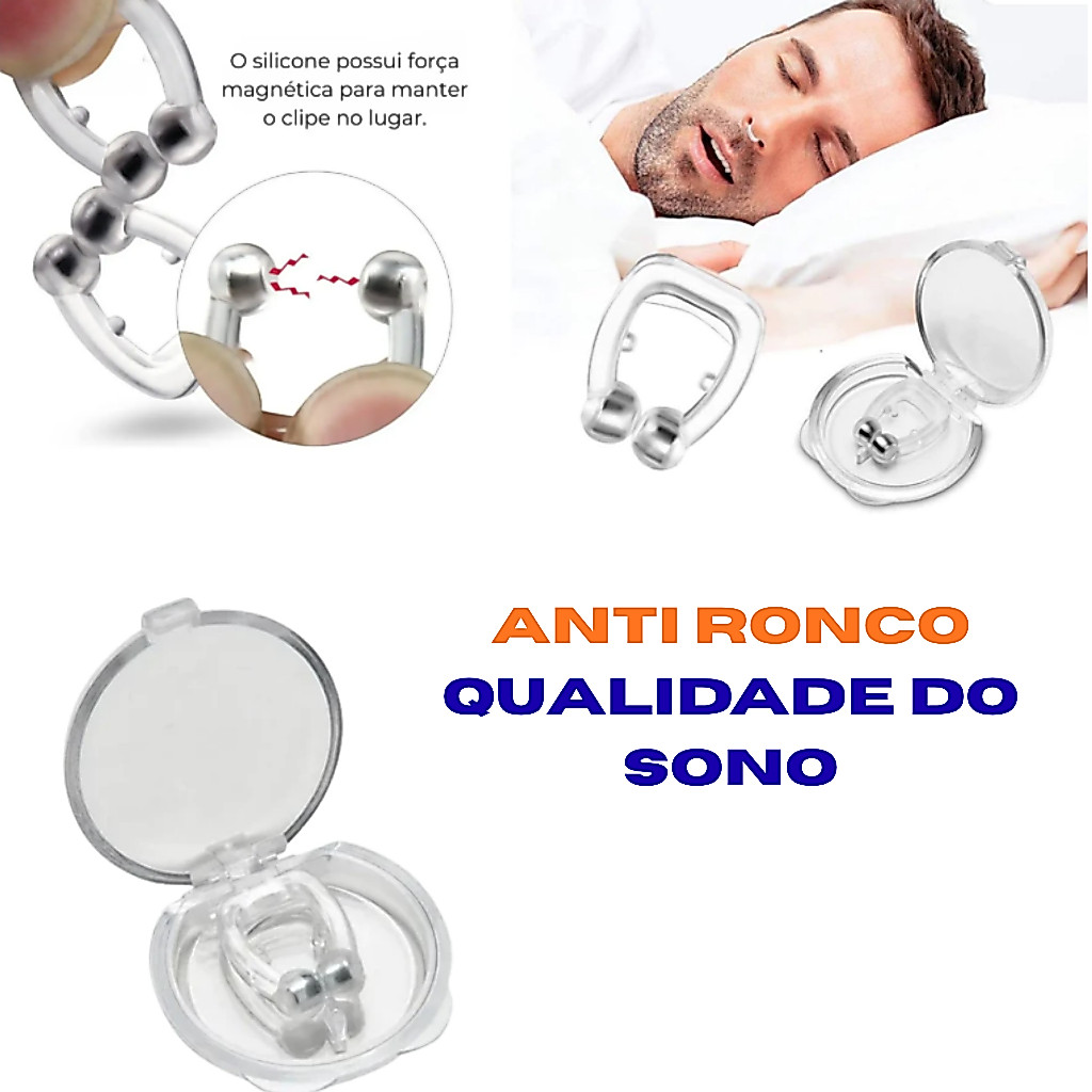 Clipe Nasal magnetico Anti Ronco Aparelho Para Nariz Dispositivo Para Ronco e Apneia Dilatador