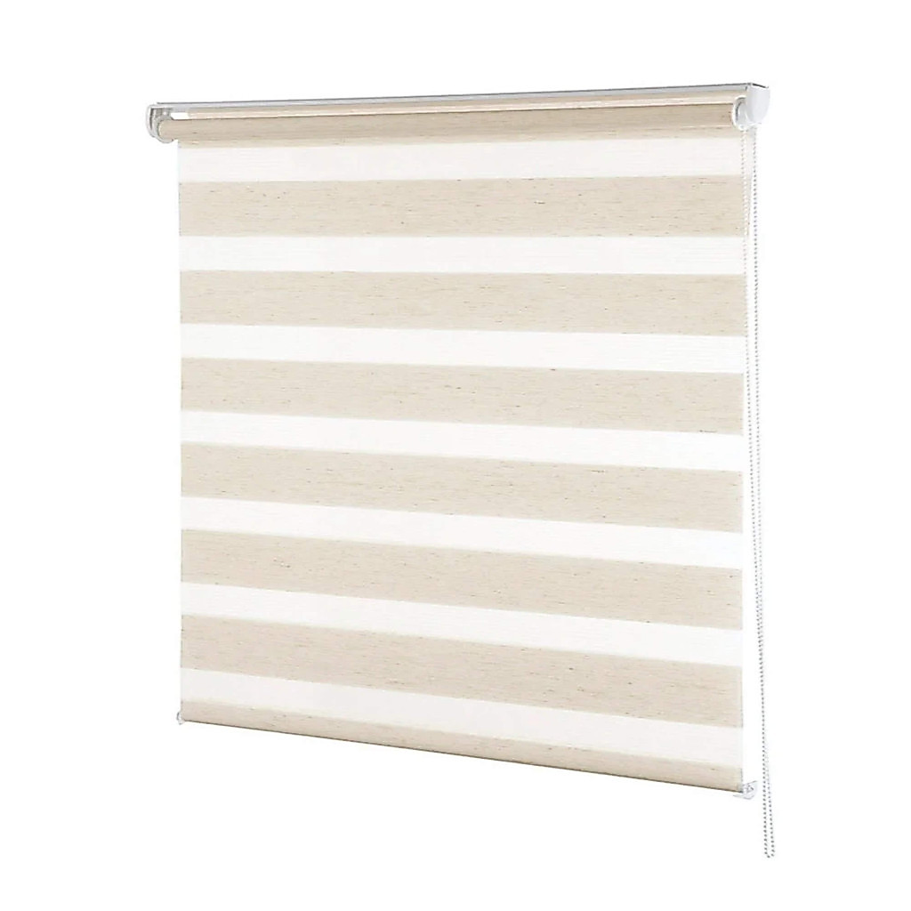 Persiana Rolo Zebra Dupla 160x160cm Bege Linho Conthey - N2004463C