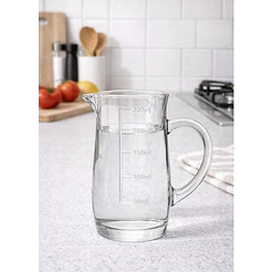 Jarra Medidora Vidro Lyor 250ml Com Alça Graduada