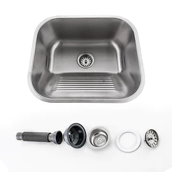 Tanque Lavanderia Inox Grande Médio Pequeno Cuba Inox Fácil Limpeza 43x37 / 44x44 / 55x45 CM