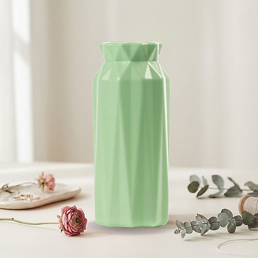 Vaso Decorativo - Glam - Verde Eucalipto - 15,5cm - 1 unidade - Rizzo