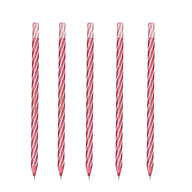 Caneta Esferográfica Spiro 0.7mm 5 Unidades Vermelho - Cis