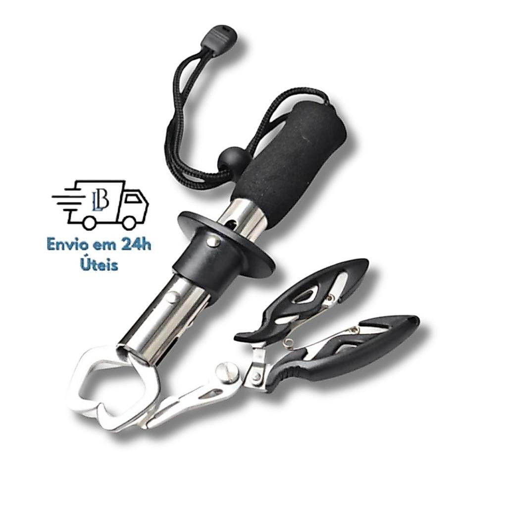 Conjunto De Ferramentas De Pesca De 2 Peças-Alicate E Pinça De Peixe Com Acessórios Bônus