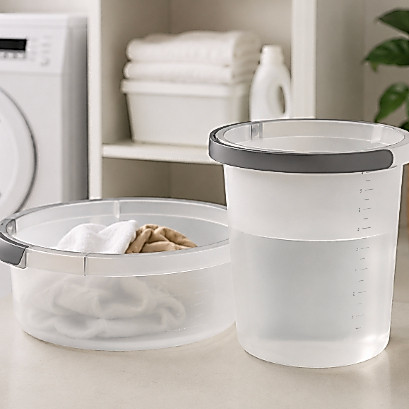 Kit Balde 8,5L + Bacia 5L Reforçado Limpeza, Casa, Lavanderia e Organização  Alta Resistência