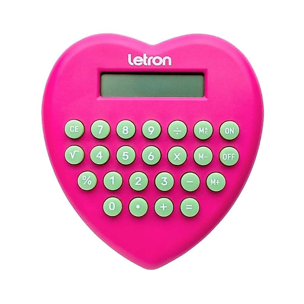 Calculadora 8 Dígitos Coração Rosa Letron Leo&Leo Leonora - 99339