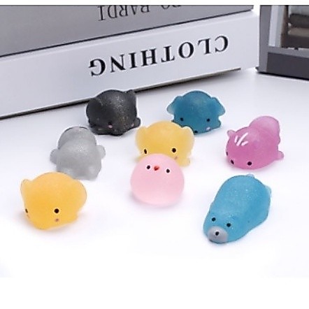 Kit De 10 Peças Squishy Bichinhos Macio Anti Stress de Apertar cores aleatoria — imagem 2 de 2
