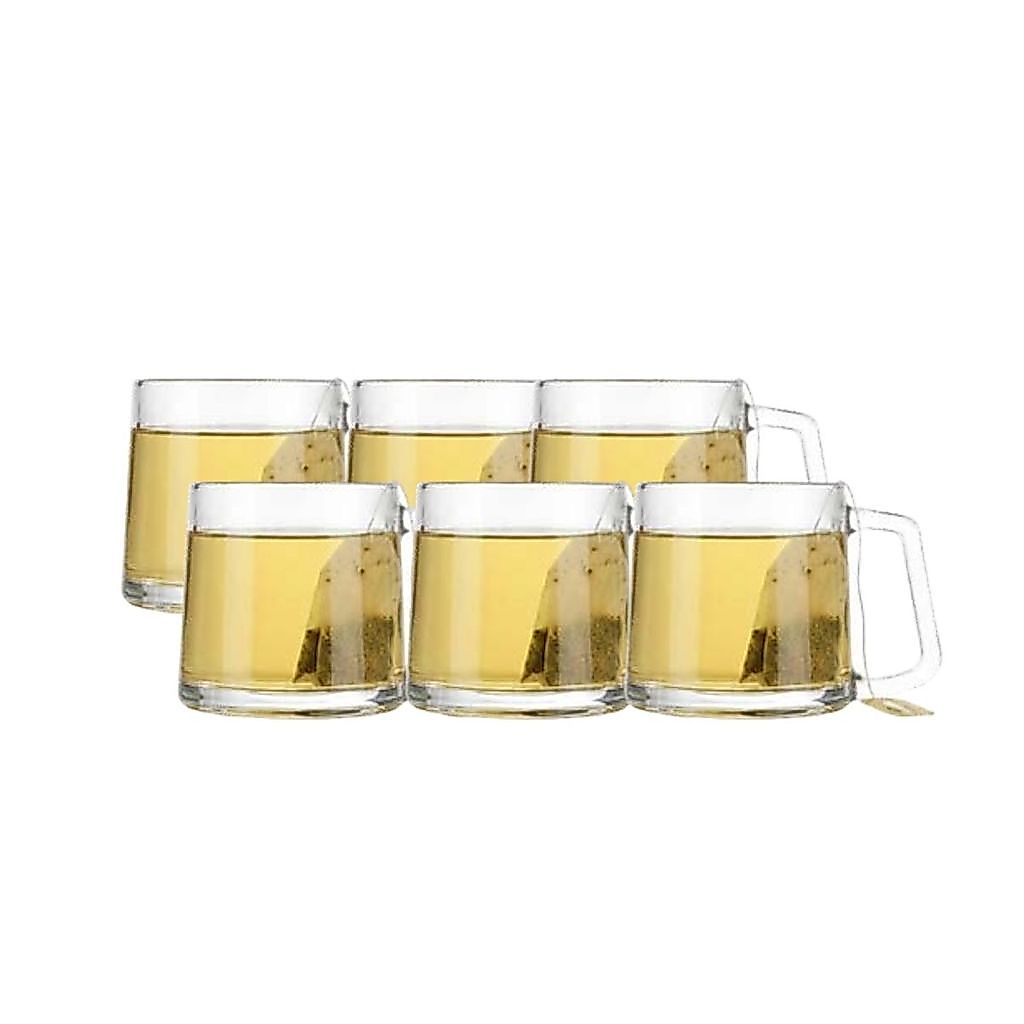 Caneca de Vidro Caneca Chá Vulcano 330ml, Jogo Caneca de Vidro 6pcs – Ruvolo