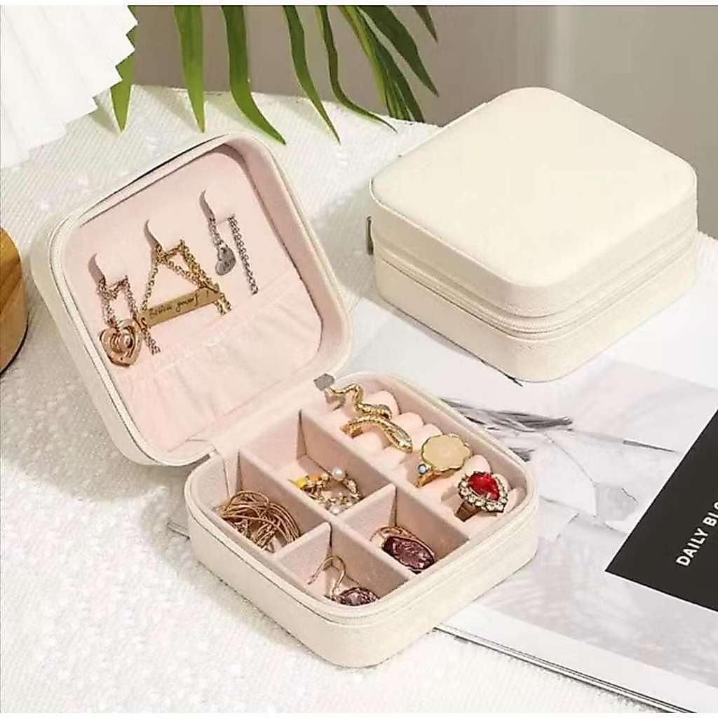Kit3/6/9pcs Caixa de joias portátil, bolsa de viagem, caixa de armazenamento, bolsa para anéis, presente requintado