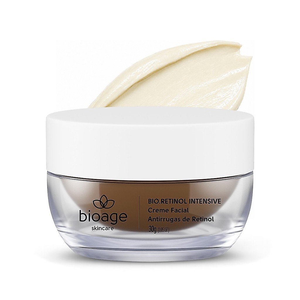 Creme Facial Intensivo Bioage Bio.Retinol 30g - Tratamento Facial Anti-idade Renovação Profunda e Rugas
