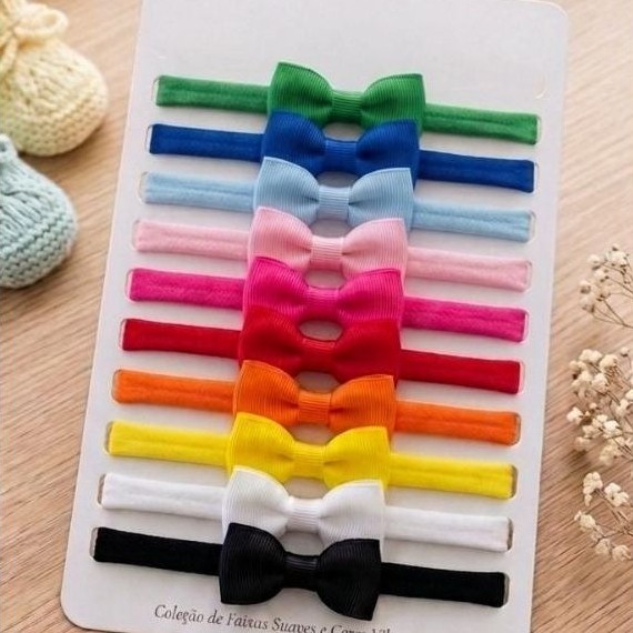 kit 10 laços lacinhos de cabelo infantil