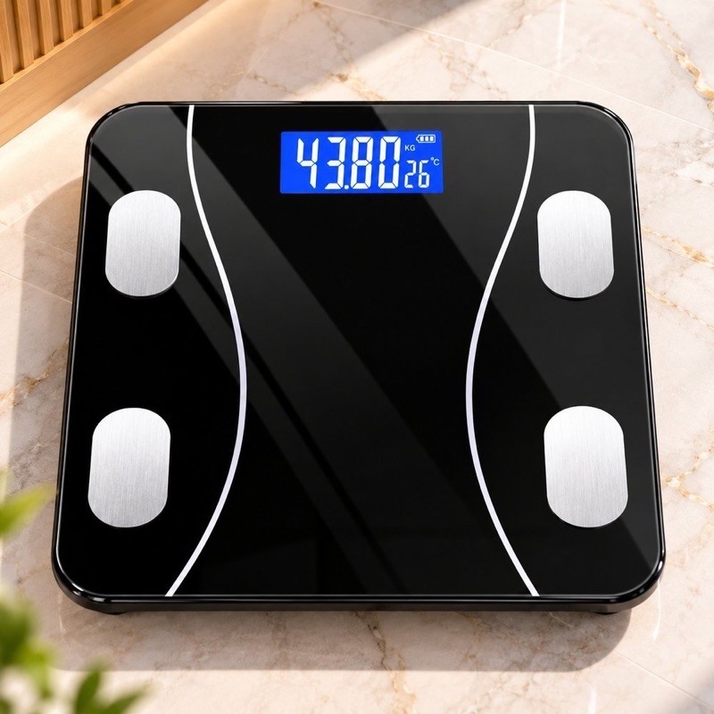 Balança Corporal Digital com Bioimpedância e Monitoramento de 12 Parâmetros