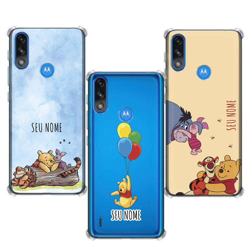 Capinha compatível com Motorola Moto E7 Power - Pooh