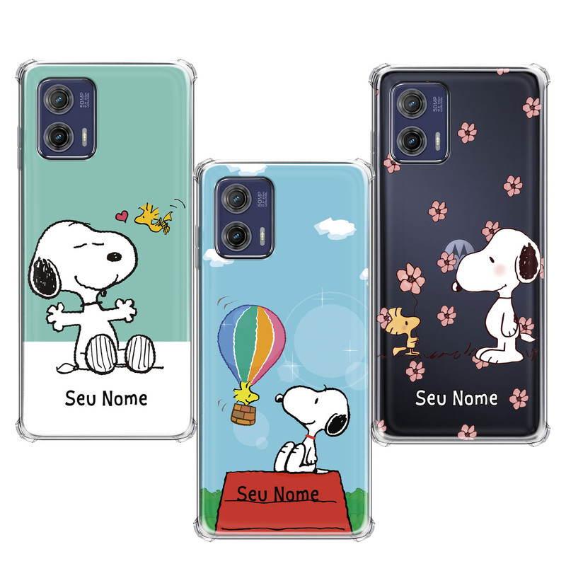 Capinha compatível com Motorola Moto G73 - Snoopy em Oferta na Shopee
