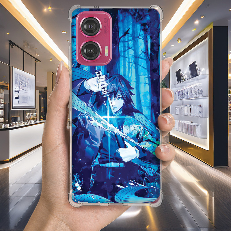 Capa Capinha MOTO G30 G20 G10 G15 G14 G13 G9 POWER PLUS PLAY G8 Anti-impacto Personalizada anime DEMON slayer (3355)
