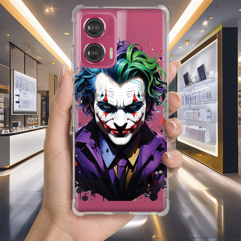 Capa Capinha MOTO G05 G04 G04s POWER PLAY PLUS 5G G82 G85 G75 G84 G73 Anti-impacto Personalizada geek CORINGA (3254)