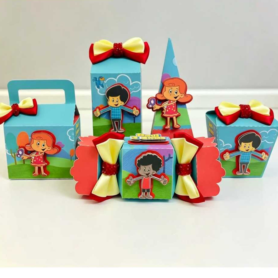 kit caixas personalizadas 3 palavrinhas lembrancinhas infantis mimo para festa de aniversário