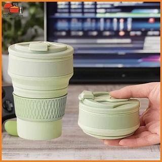 Canecas De Café TSBR 350ml , Copo De Silicone Dobrável Para Viagem , Copos De Água Dobráveis , Sem BPA , Frasco De Quali