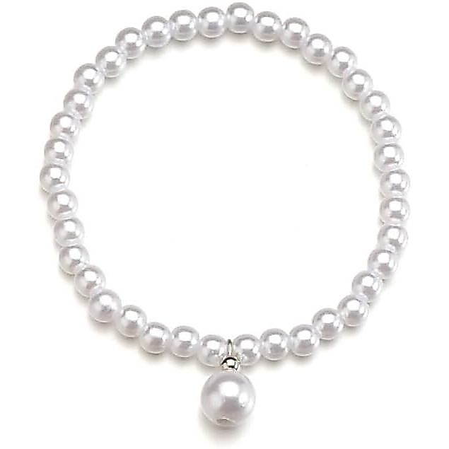 MXUHUI Tornozeleira Boho com Pérolas Brancas e Contas, Pulseira de Pérolas, Corrente para o Pé, Tornozeleira Elástica, J