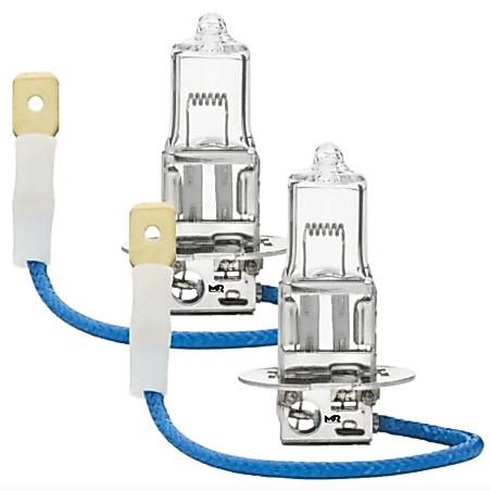 Par Lampada H3 Amarela Farol Carro Halógena Original 12v