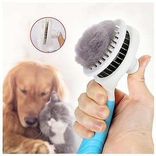 Rasqueadeira Pet Escova Tira Pelos Massageadora Cachorros E Gato Cães