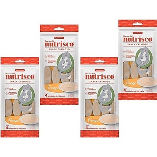 Kit 4 Nutrisco 56g cada Frango para gatos - Como Churu