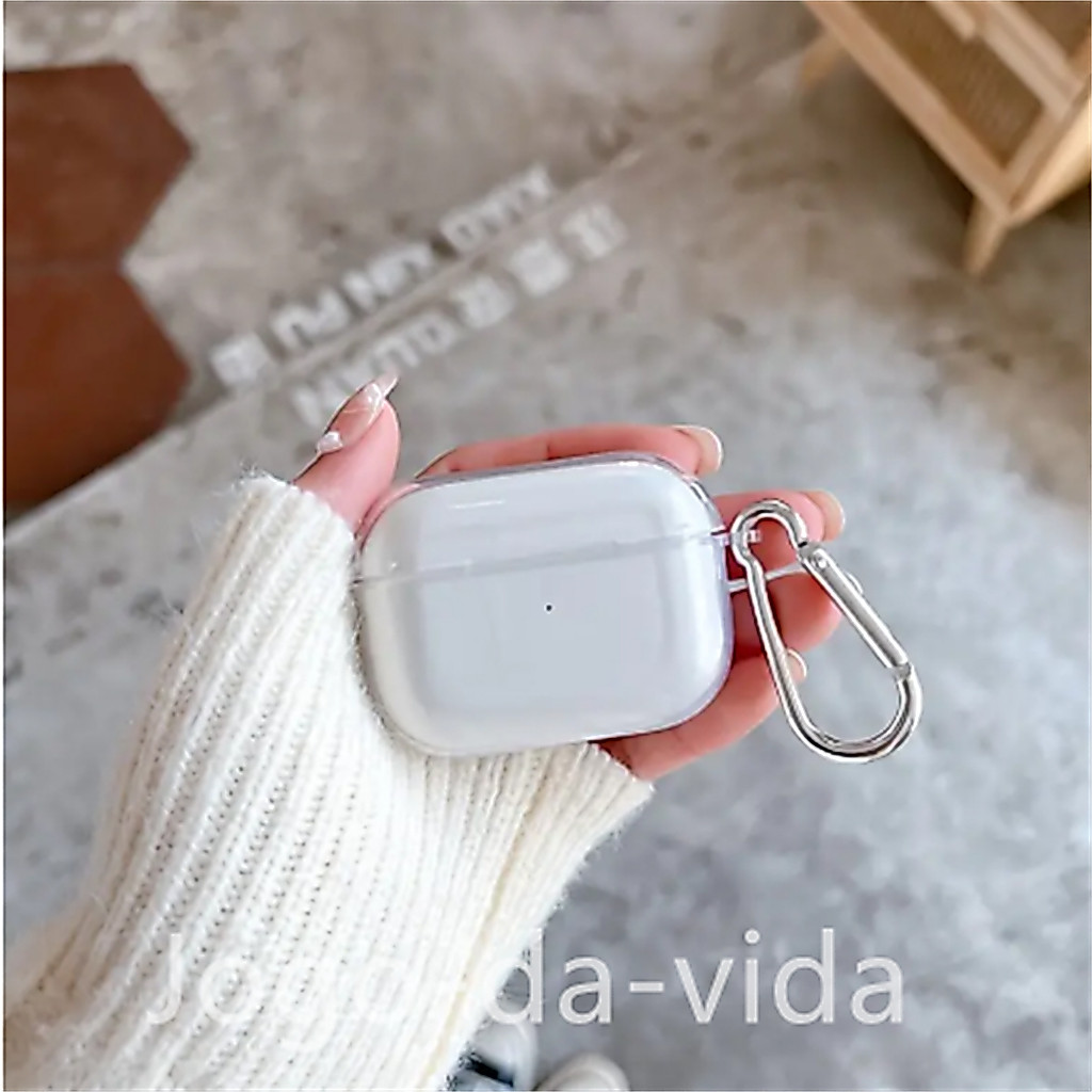 Capa Case para fone Transparente Silicone TPU Para AirPods 1 2 3 4 pro 2 3 geraç