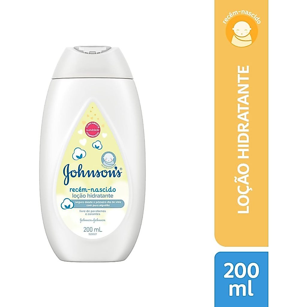 Loção Hidratante Infantil Johnson's Baby Recém-Nascido Com 200ml