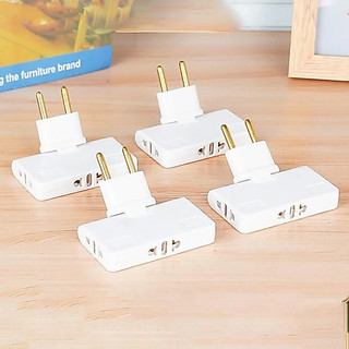 Adaptador de extensão de plugue de alimentação 3 em 1 ajustável em 180 graus